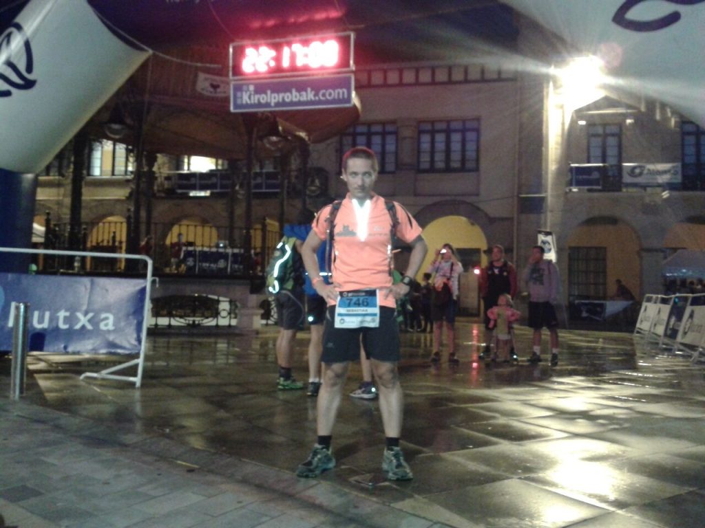 Antes de la salida en Beasain