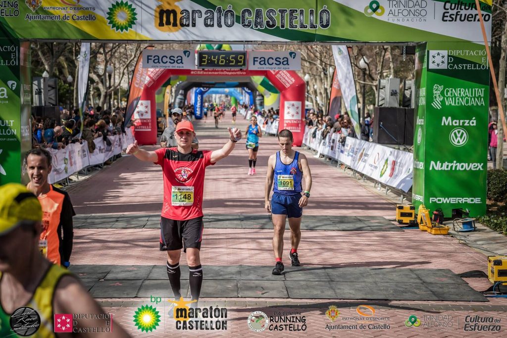 Llegada a la Maratón de Castellón