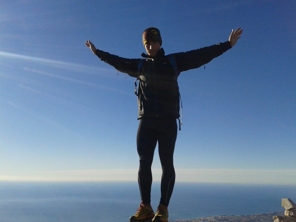 Disfrutando de correr, sin dorsal